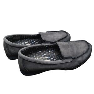 Skechers Womens Size 10W Navy Memory Foam Air Cooler Suede Slip-On Loafers 49324